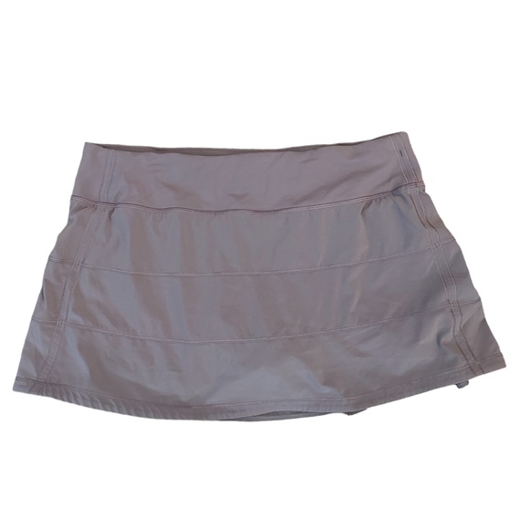 Lululemon Pace Rival Tennis Skort Lavender Back Zip Pocket Drawstring Waist Sz 8 - Picture 1 of 9